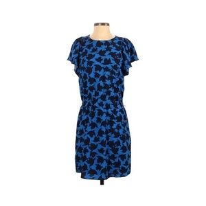 Cece by Cynthia Steffe Flutter Sleeve Dress Blue Black